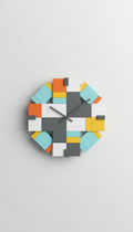 Reloj de pared modular Grafito Urbano