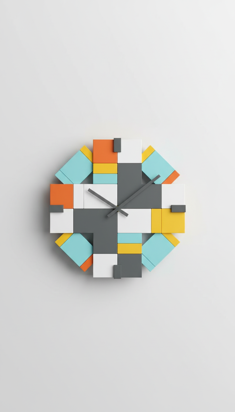 Reloj de pared modular Grafito Urbano